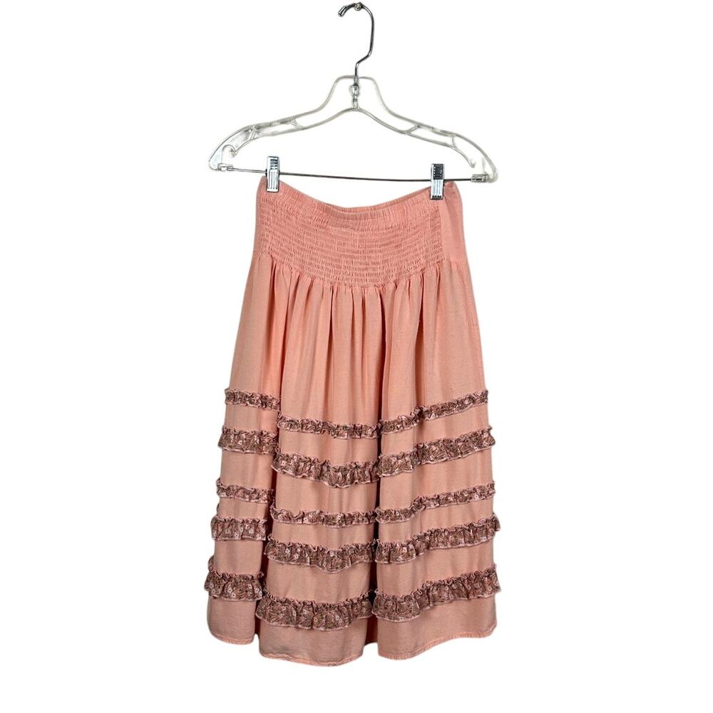 Allison New York Pink Ruffle Skirt size S